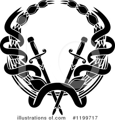 Royalty-Free (RF) Wreath Clipart Illustration by Vector Tradition SM - Stock Sample #1199717