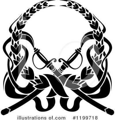 Royalty-Free (RF) Wreath Clipart Illustration by Vector Tradition SM - Stock Sample #1199718