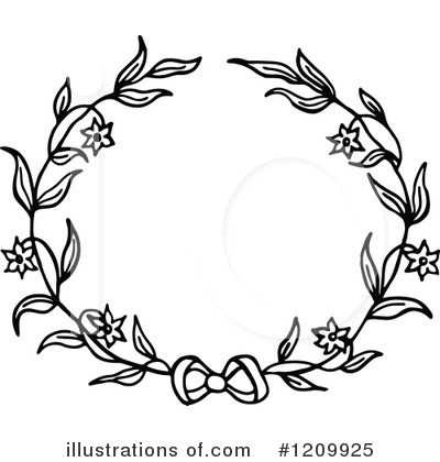 Royalty-Free (RF) Wreath Clipart Illustration by Prawny - Stock Sample #1209925