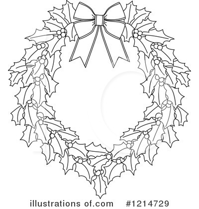Royalty-Free (RF) Wreath Clipart Illustration by Vector Tradition SM - Stock Sample #1214729