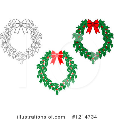 Royalty-Free (RF) Wreath Clipart Illustration by Vector Tradition SM - Stock Sample #1214734