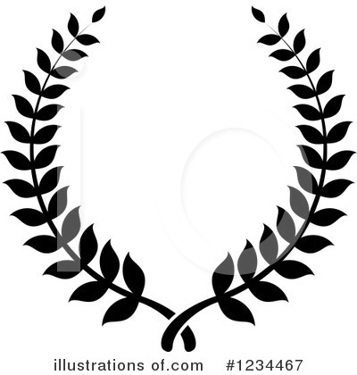 Laurel Wreath Clipart #1234467 by Vector Tradition SM