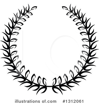 Royalty-Free (RF) Wreath Clipart Illustration by Vector Tradition SM - Stock Sample #1312061
