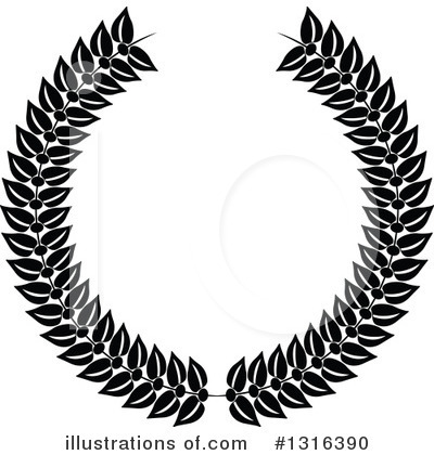 Royalty-Free (RF) Wreath Clipart Illustration by KJ Pargeter - Stock Sample #1316390