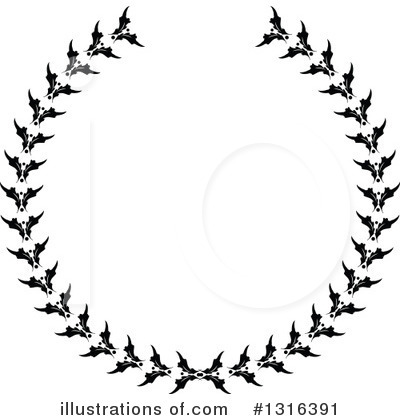 Royalty-Free (RF) Wreath Clipart Illustration by KJ Pargeter - Stock Sample #1316391