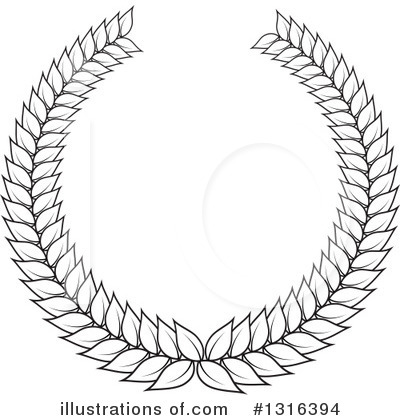 Royalty-Free (RF) Wreath Clipart Illustration by KJ Pargeter - Stock Sample #1316394