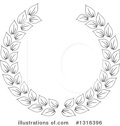 Royalty-Free (RF) Wreath Clipart Illustration by KJ Pargeter - Stock Sample #1316396