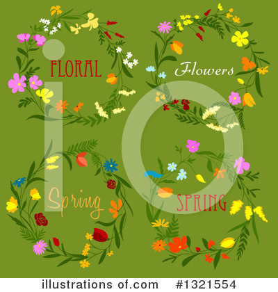 Royalty-Free (RF) Wreath Clipart Illustration by Vector Tradition SM - Stock Sample #1321554