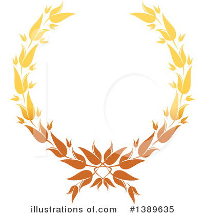 Royalty-Free (RF) Wreath Clipart Illustration by Vector Tradition SM - Stock Sample #1389635