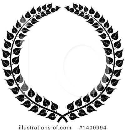 Royalty-Free (RF) Wreath Clipart Illustration by dero - Stock Sample #1400994