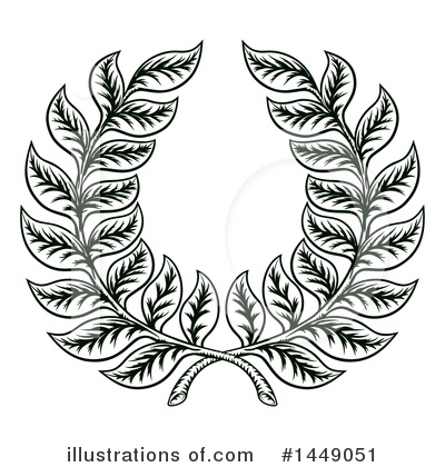 Laurel Wreath Clipart #1449051 by AtStockIllustration