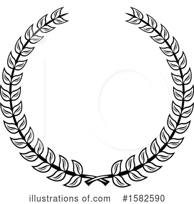 Royalty-Free (RF) Wreath Clipart Illustration by Vector Tradition SM - Stock Sample #1582590