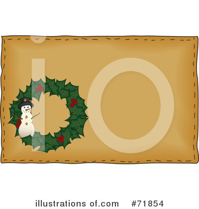Royalty-Free (RF) Wreath Clipart Illustration by inkgraphics - Stock Sample #71854
