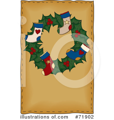 Royalty-Free (RF) Wreath Clipart Illustration by inkgraphics - Stock Sample #71902