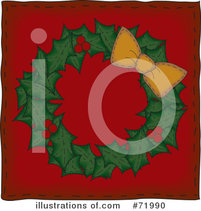 Royalty-Free (RF) Wreath Clipart Illustration by inkgraphics - Stock Sample #71990