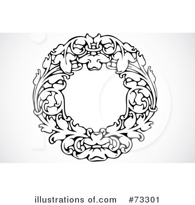 Royalty-Free (RF) Wreath Clipart Illustration by BestVector - Stock Sample #73301