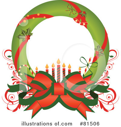 Christmas Wreath Clipart #81506 by OnFocusMedia