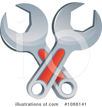 Royalty-Free (RF) Wrench Clipart Illustration by Vector Tradition SM - Stock Sample #1066141