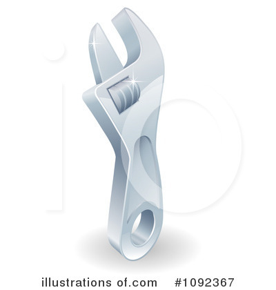 Royalty-Free (RF) Wrench Clipart Illustration by AtStockIllustration - Stock Sample #1092367