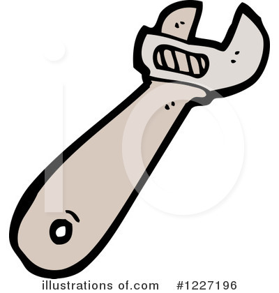Royalty-Free (RF) Wrench Clipart Illustration by lineartestpilot - Stock Sample #1227196