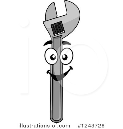 Royalty-Free (RF) Wrench Clipart Illustration by Vector Tradition SM - Stock Sample #1243726
