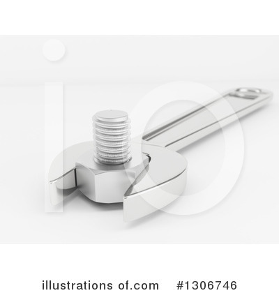 Royalty-Free (RF) Wrench Clipart Illustration by KJ Pargeter - Stock Sample #1306746