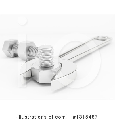 Royalty-Free (RF) Wrench Clipart Illustration by KJ Pargeter - Stock Sample #1315487
