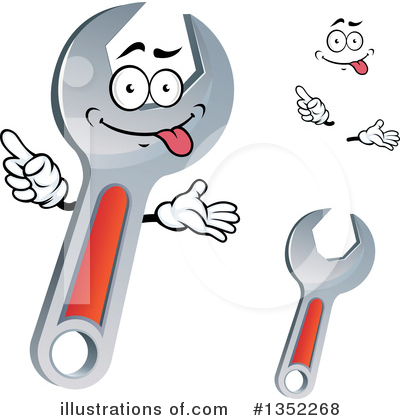 Royalty-Free (RF) Wrench Clipart Illustration by Vector Tradition SM - Stock Sample #1352268