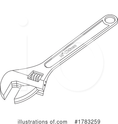 Royalty-Free (RF) Wrench Clipart Illustration by Lal Perera - Stock Sample #1783259