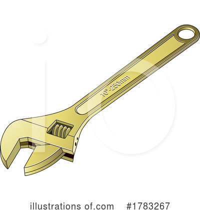 Royalty-Free (RF) Wrench Clipart Illustration by Lal Perera - Stock Sample #1783267