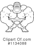 Wrestler Clipart #1134088 by Cory Thoman