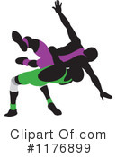 Wrestling Clipart #1176899 by Lal Perera