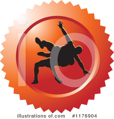 Royalty-Free (RF) Wrestling Clipart Illustration by Lal Perera - Stock Sample #1176904