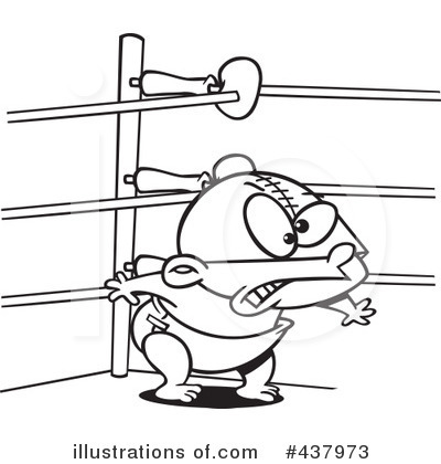 Wrestling Clipart #437973 by toonaday