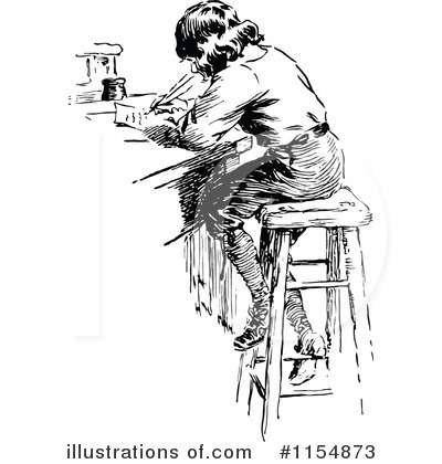 Royalty-Free (RF) Writing Clipart Illustration by Prawny Vintage - Stock Sample #1154873