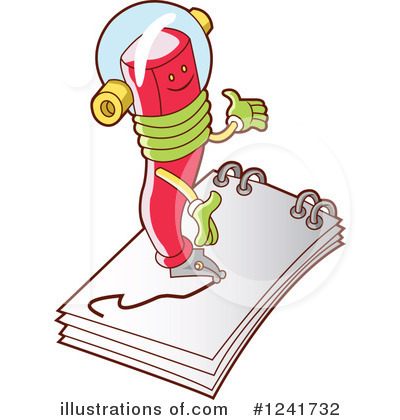 Royalty-Free (RF) Writing Clipart Illustration by YUHAIZAN YUNUS - Stock Sample #1241732