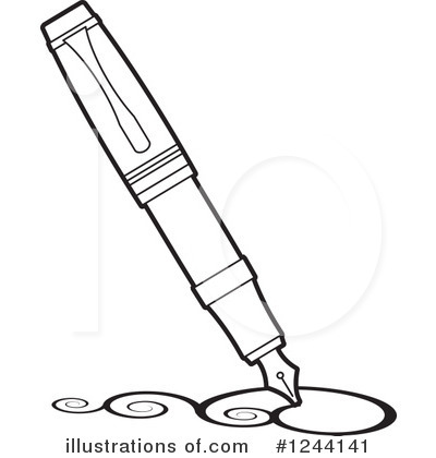 Royalty-Free (RF) Writing Clipart Illustration by Lal Perera - Stock Sample #1244141