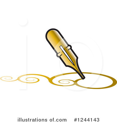 Royalty-Free (RF) Writing Clipart Illustration by Lal Perera - Stock Sample #1244143