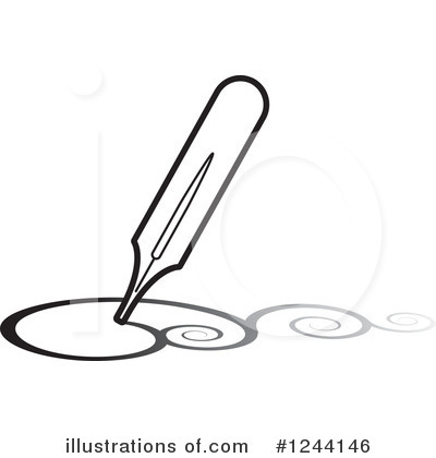Royalty-Free (RF) Writing Clipart Illustration by Lal Perera - Stock Sample #1244146