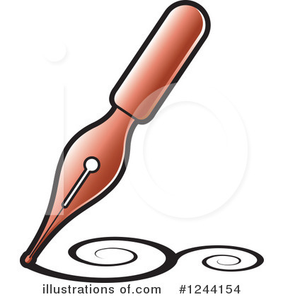 Royalty-Free (RF) Writing Clipart Illustration by Lal Perera - Stock Sample #1244154