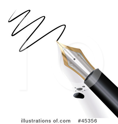 Royalty-Free (RF) Writing Clipart Illustration by Oligo - Stock Sample #45356