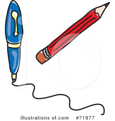 Royalty-Free (RF) Writing Clipart Illustration by inkgraphics - Stock Sample #71877