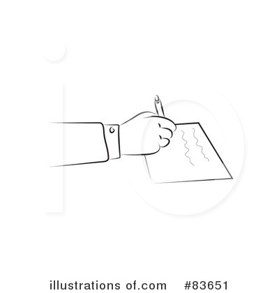 Royalty-Free (RF) Writing Clipart Illustration by Prawny - Stock Sample #83651