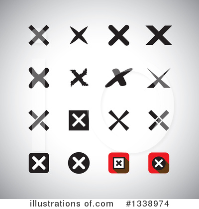 X Mark Clipart #1338974 by ColorMagic