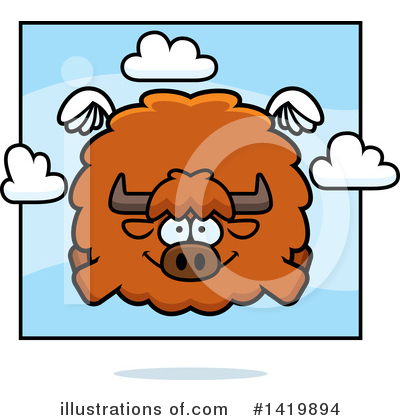 Royalty-Free (RF) Yak Clipart Illustration by Cory Thoman - Stock Sample #1419894