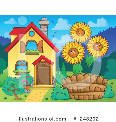 Sunflowers Clipart #1248202 by visekart