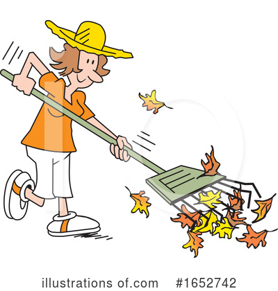 Yard Work Clipart #1652742 - Illustration by Johnny Sajem