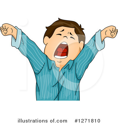 Royalty-Free (RF) Yawning Clipart Illustration by BNP Design Studio - Stock Sample #1271810