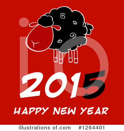 Royalty-Free (RF) Year Of The Sheep Clipart Illustration by Hit Toon - Stock Sample #1264401