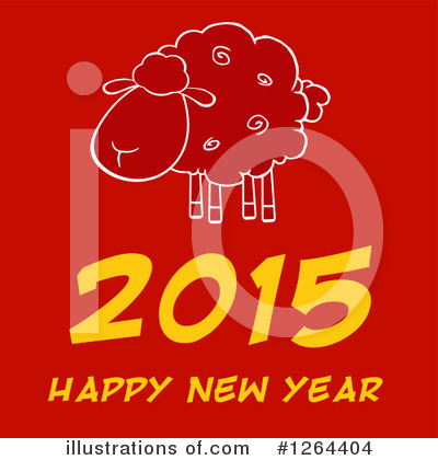 Royalty-Free (RF) Year Of The Sheep Clipart Illustration by Hit Toon - Stock Sample #1264404